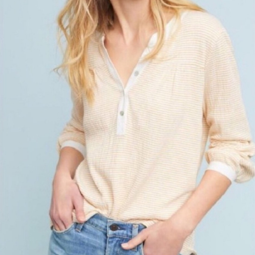 Dolan Striped Long Sleeve Top Small